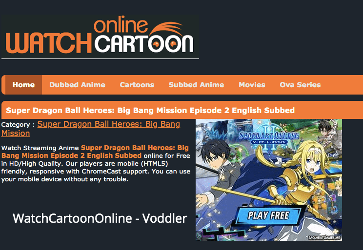 anime dub watch cartoons online